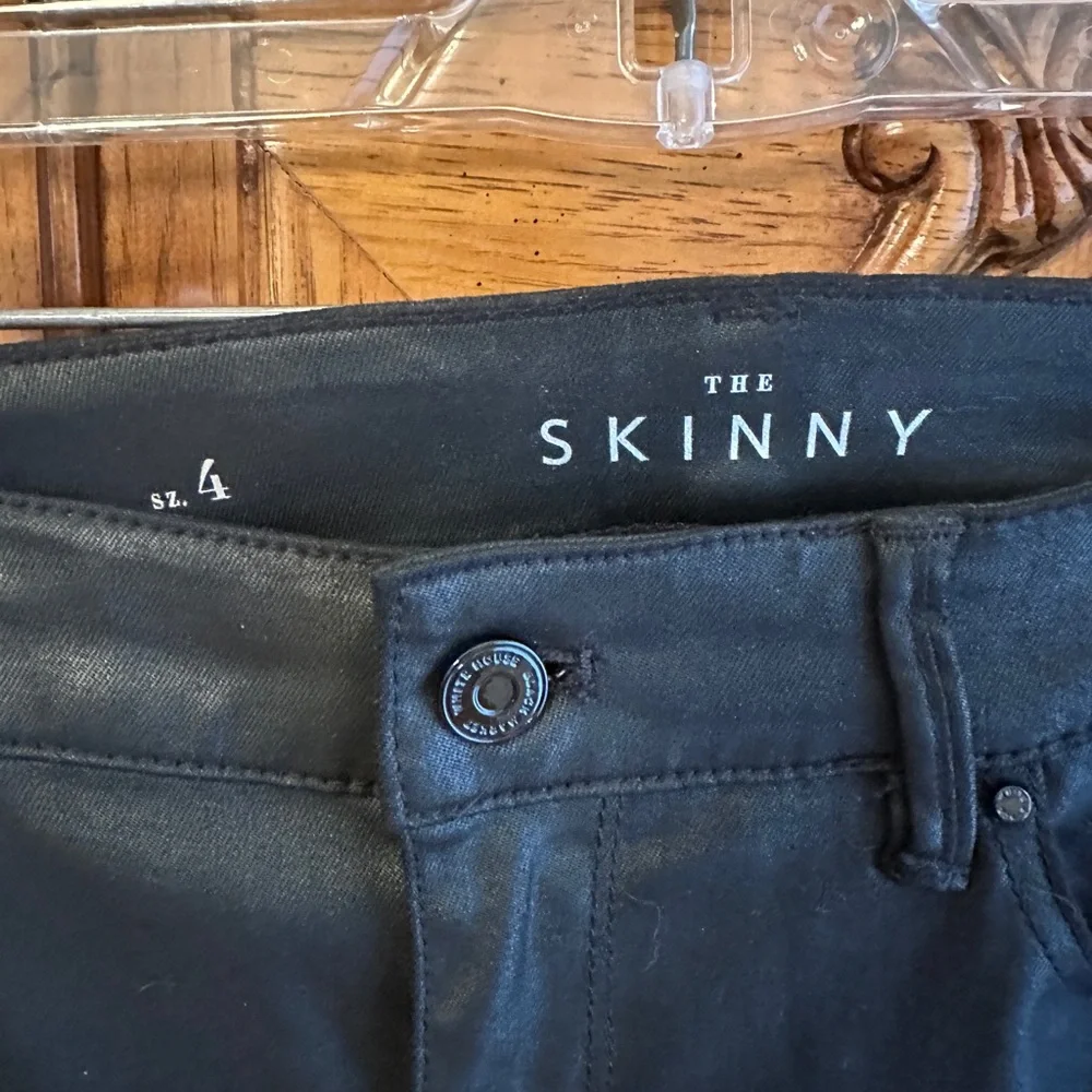 White House Black Market High-Rise Black Skinny Jeans 25$ - Picture 7 of 7